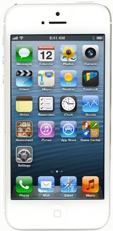Смартфон Apple iPhone 5 32Gb White & Silver - Апшеронск